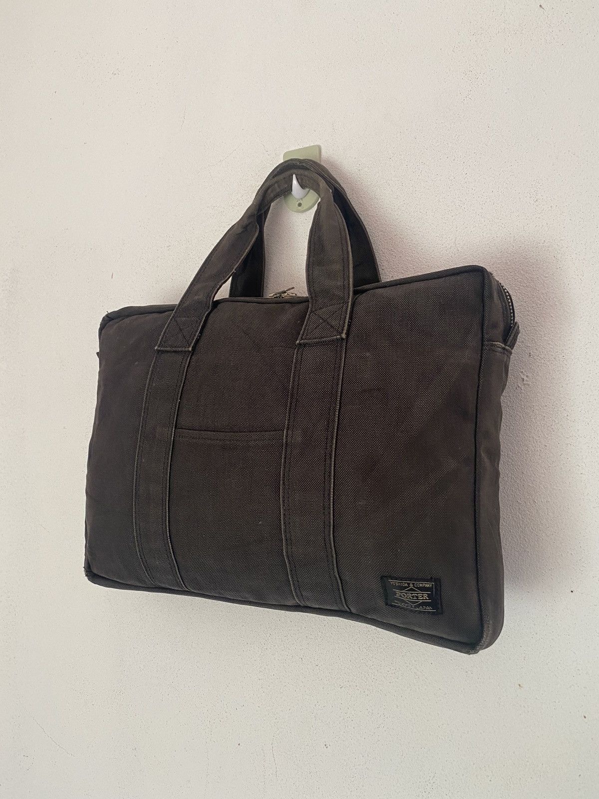 Japanese Brand × Porter BAG PORTER BY YOSHIDA KABAN BLACK IN COTTON MESSENGER BAG Size ONE SIZE - 1 Thumbnail
