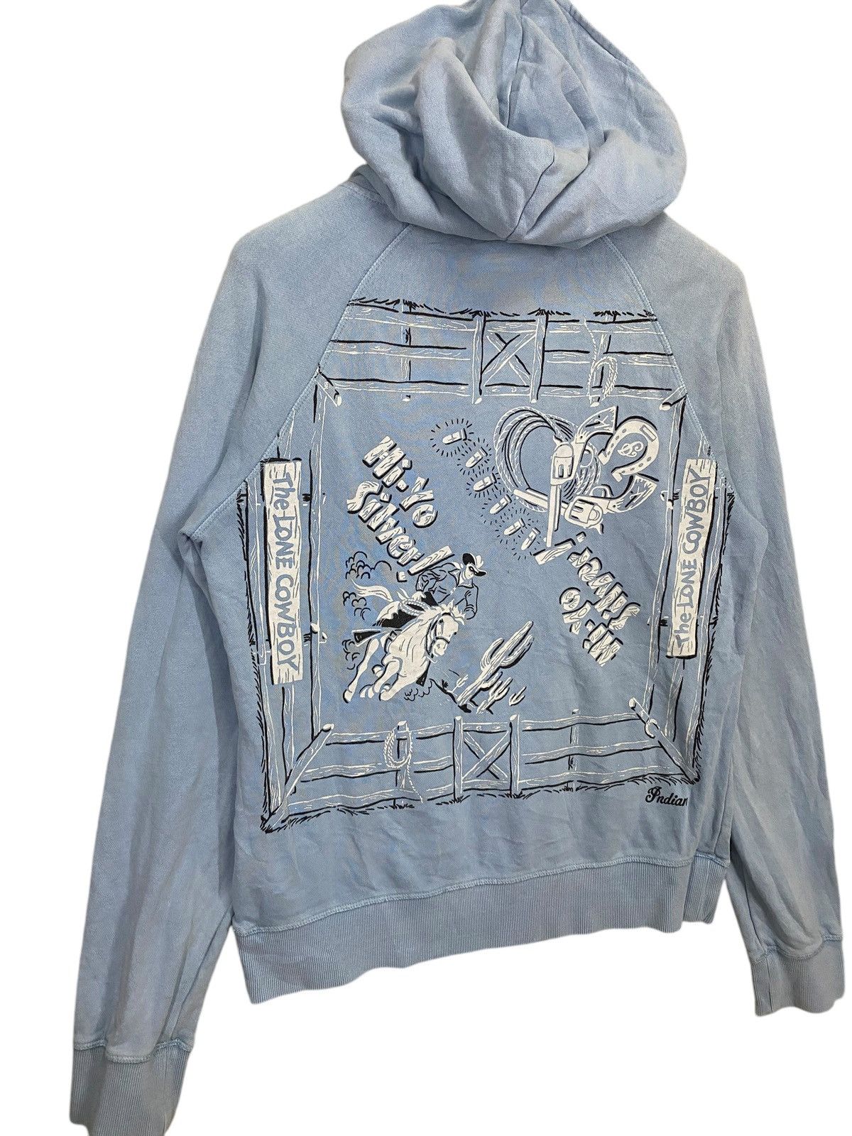 Indian Motorcycle × Vintage Vintage indian motocycle full print cowboy hoodie Size US L / EU 52-54 / 3 - 3 Thumbnail
