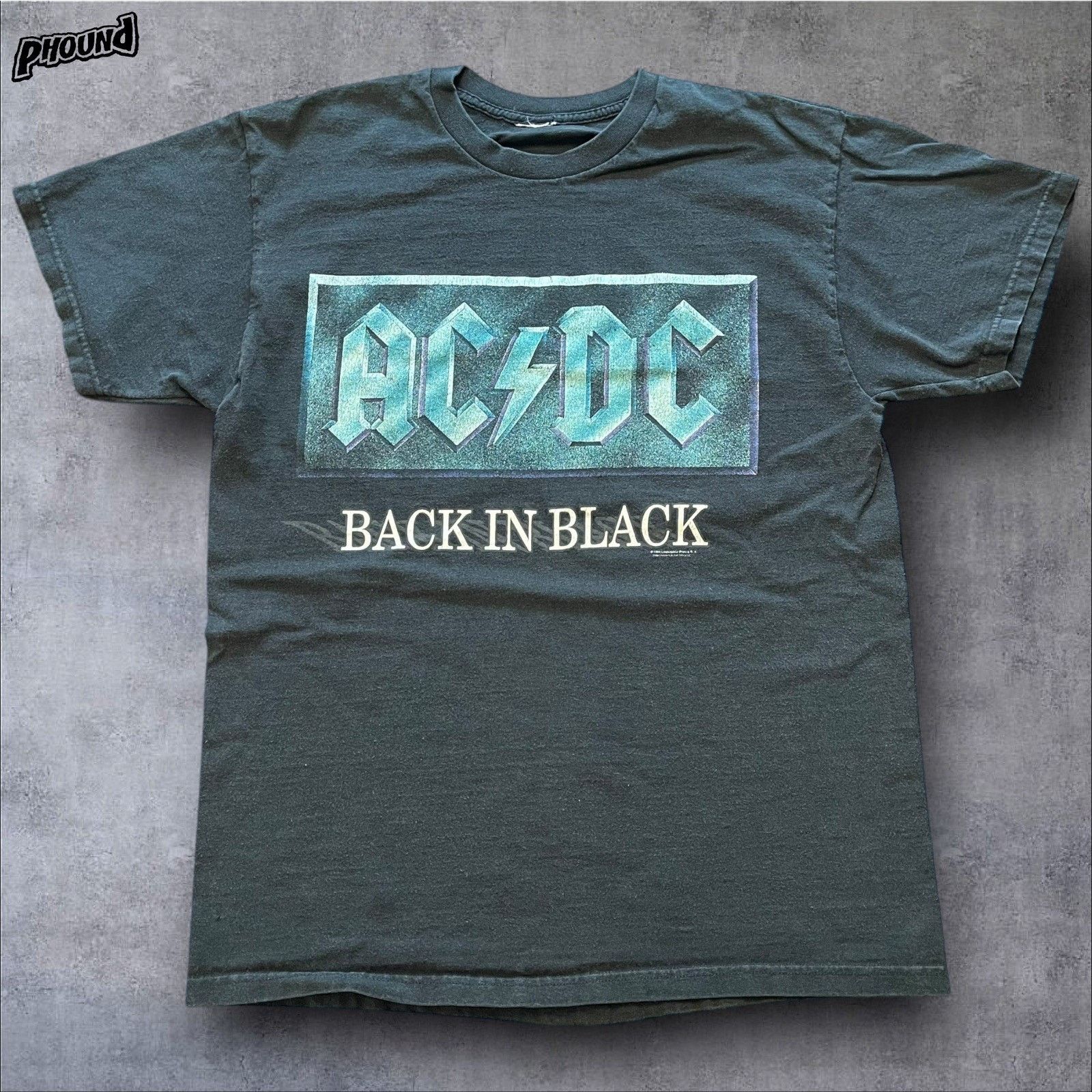 Vintage 96 AC/DC BACK IN BLACK DOUBLE SIDED ALBUM T-SHIRT VTG Fits L Size US L / EU 52-54 / 3 - 1 Thumbnail