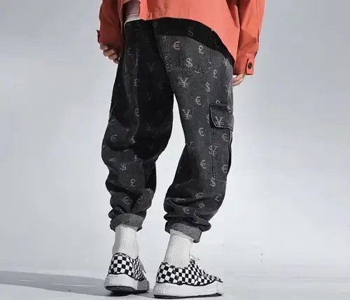 Other Currency print denim jeans Size US 33 - 3 Thumbnail
