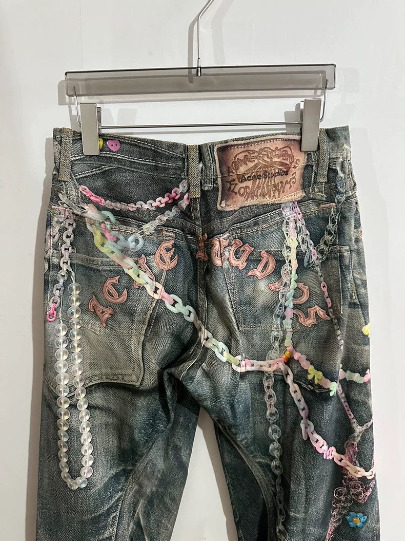 Acne Studios Acne Studios Candy chain 3D printed loose curved knife jea Size US 28 / EU 44 - 7 Thumbnail
