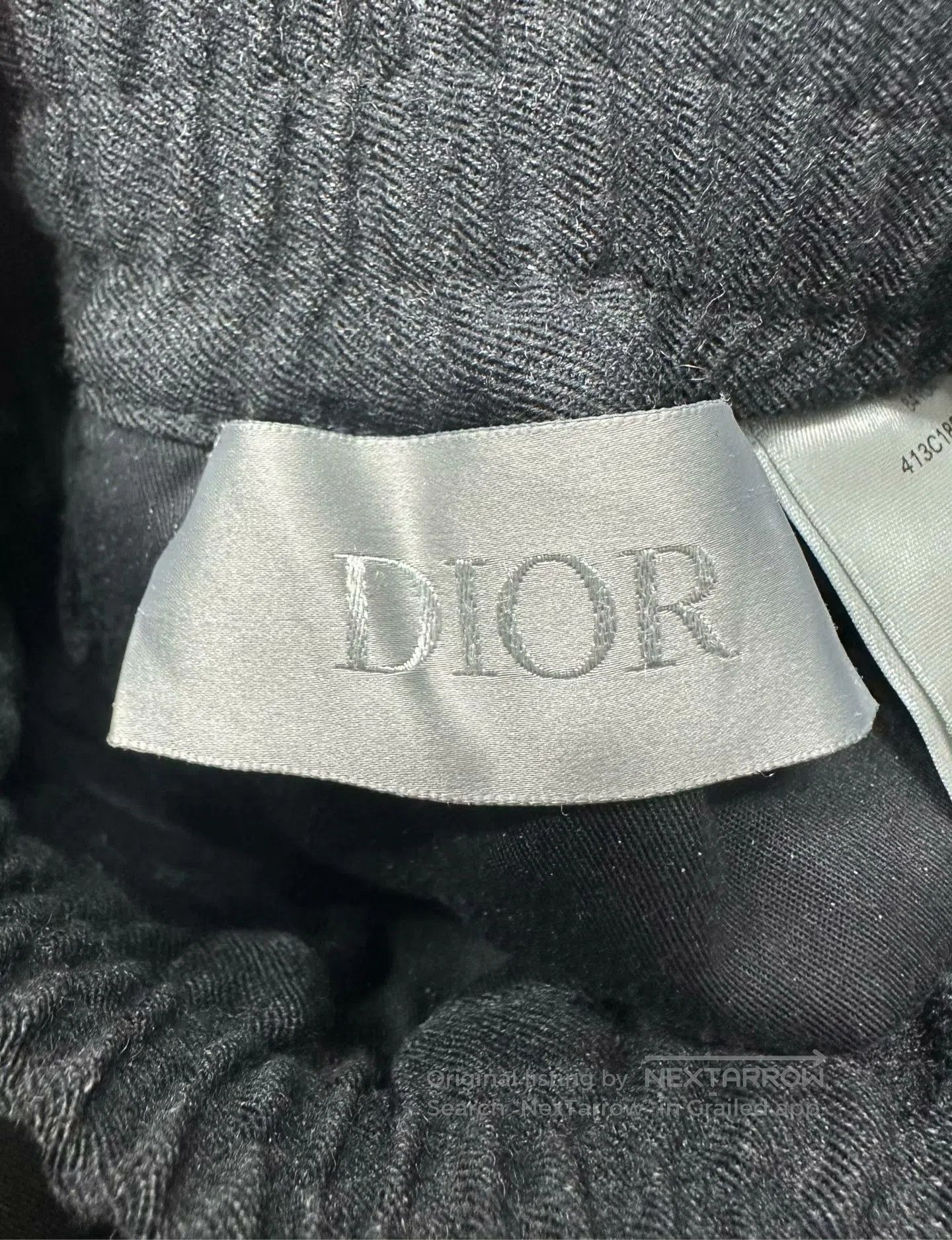 Dior Dior Gray Belt Buckle Loose Fit Denim Pants| Size US 36 / EU 52 - 4 Thumbnail