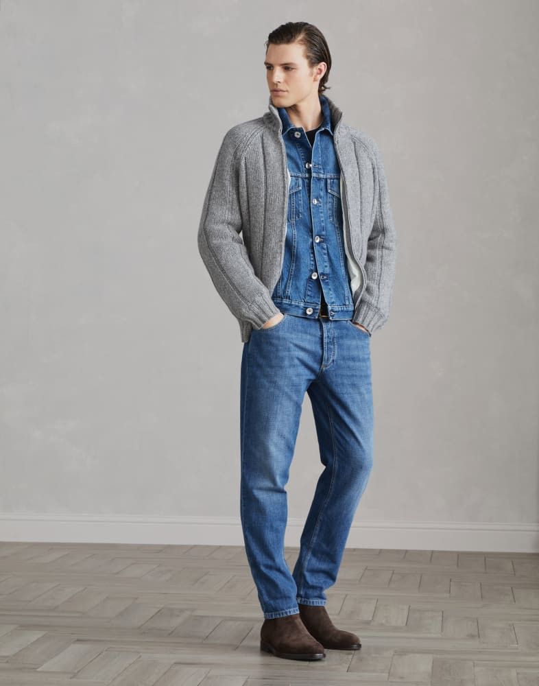 Brunello Cucinelli o1w1db10825 T-Shirt in Blue Size US L / EU 52-54 / 3 - 5 Thumbnail