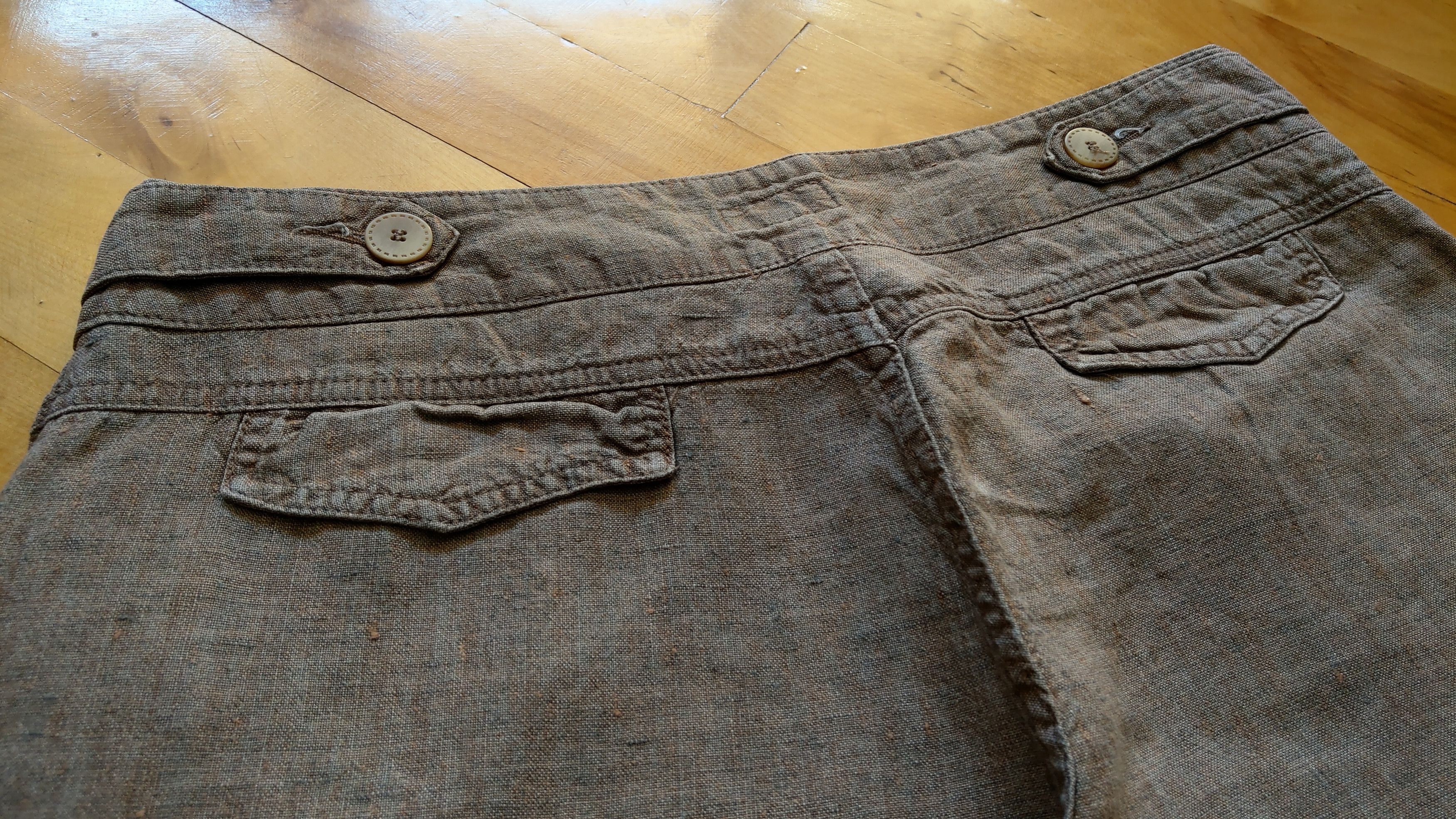Vintage 100% Linen Pants Flared Goth Baggy Minimalist y2k Vintage 32 Size US 32 / EU 48 - 6 Thumbnail