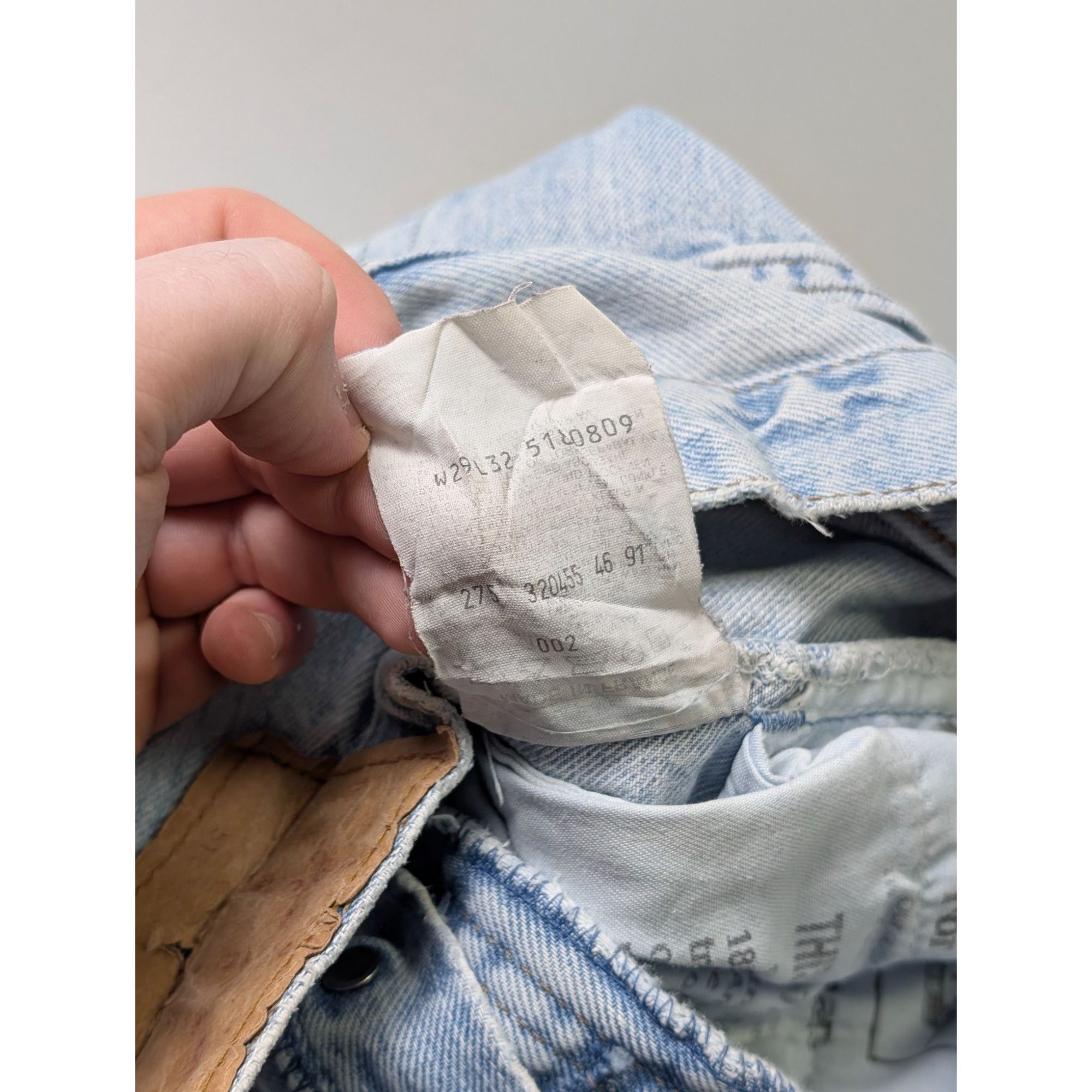 Levi's Levi's 518 Vintage Light Wash Denim Jeans Pants (Y1086) Size US 29 - 8 Thumbnail