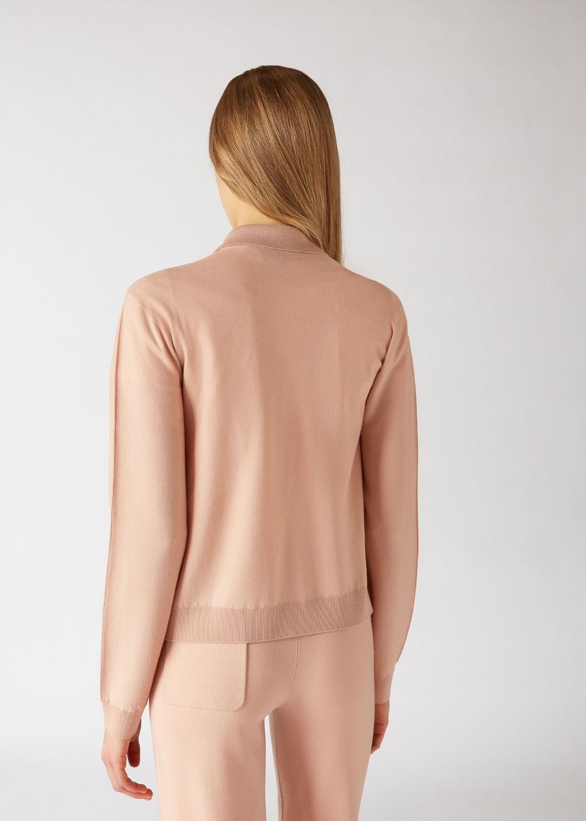 Loro Piana o1srvl11e0125 Valsesia Bomber Jacket in Pink Size XS / US 0-2 / IT 36-38 - 4 Thumbnail