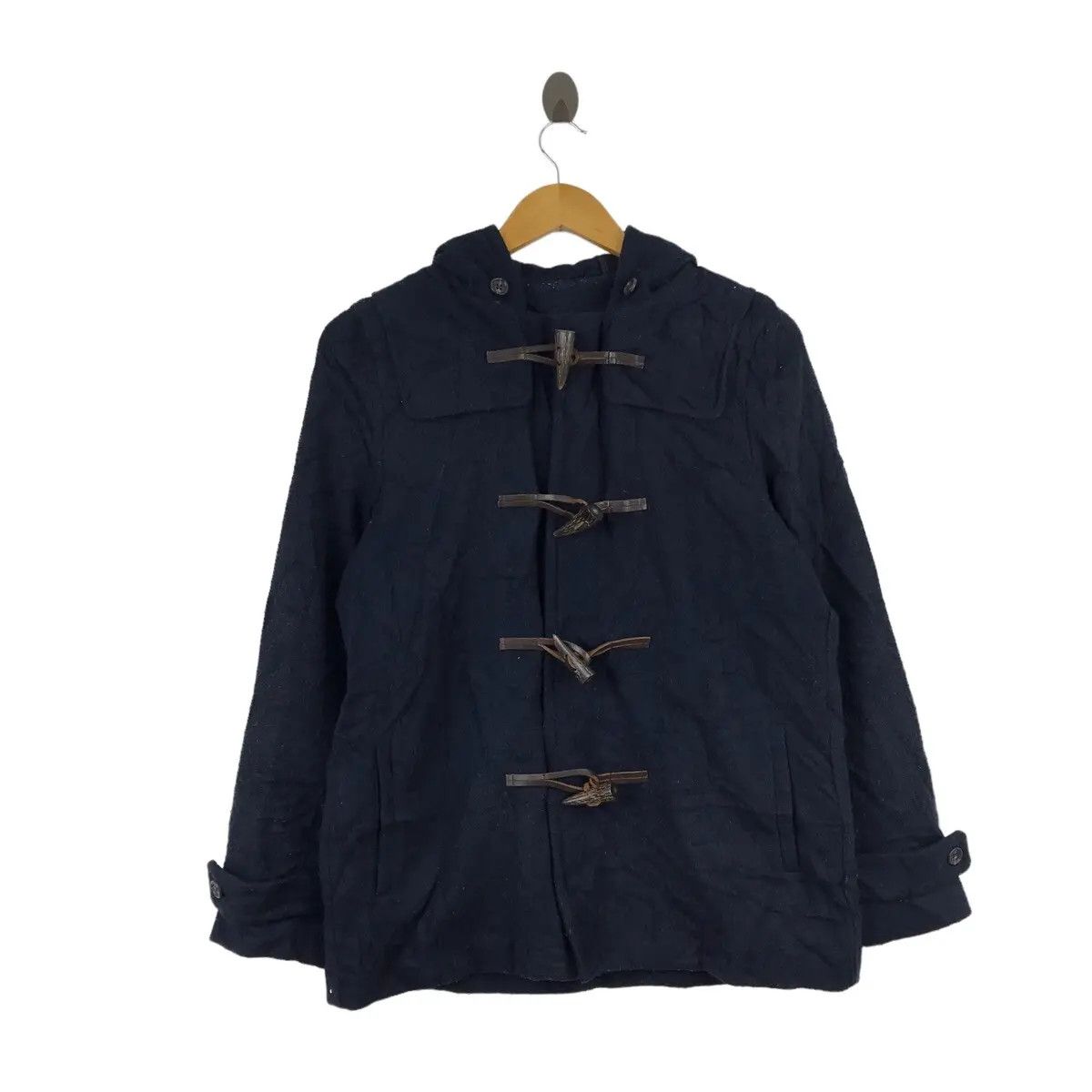 Beams Plus Vtg BEAMS LIGHT PLUS Japan Designer Minimalist Duffel Coat Size US M / EU 48-50 / 2 - 1 Thumbnail