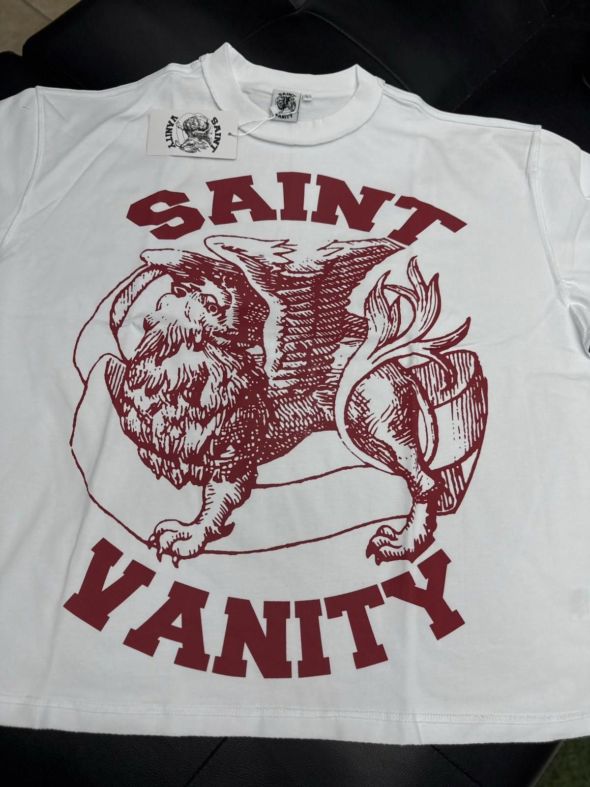 Saint Vanity Size (L) - Saint Vanity T-shirt Red Logo Authentic (NEW) Size US L / EU 52-54 / 3 - 3 Thumbnail