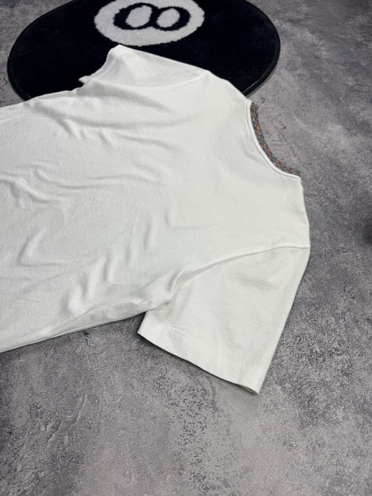Missoni Missoni Logo T-shirt w/ Signature Space-Dye Knit Collar Size US S / EU 44-46 / 1 - 12 Thumbnail
