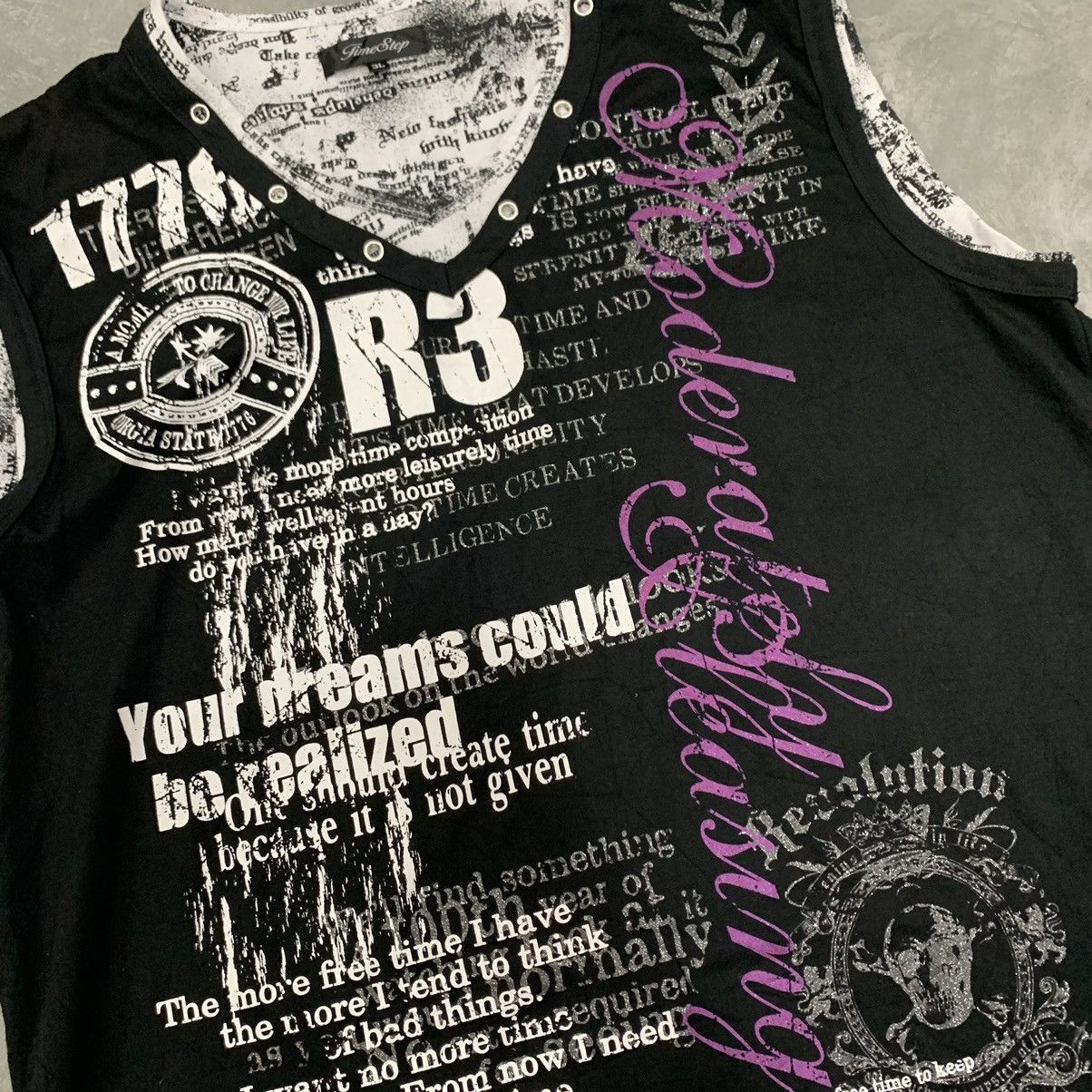 If Six Was Nine × Japanese Brand × Le Grande Bleu (L.G.B.) Y2K Time Step Cross Punk Rock Seditionaries Sleeve Less Size US L / EU 52-54 / 3 - 4 Thumbnail