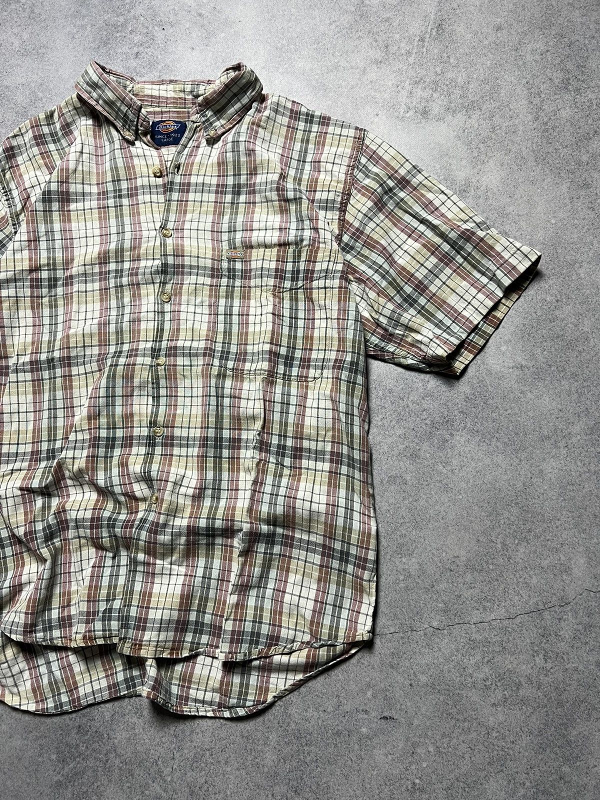 Vintage Crazy Vintage Dickies Y2K Mechanic Work Wear Skate Shirt Size US L / EU 52-54 / 3 - 3 Thumbnail