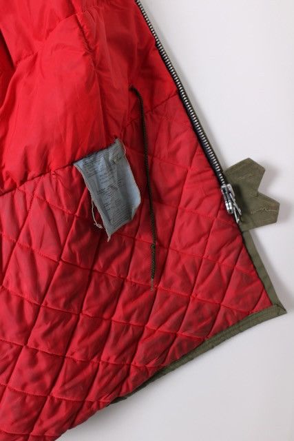 Other VINTAGE 1970S HEAVY QUILTED CANVAS PARKA GREEN Size US L / EU 52-54 / 3 - 7 Thumbnail