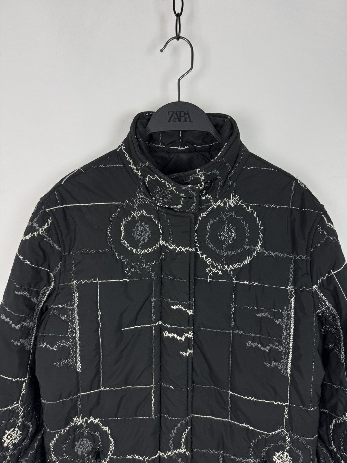 Fay Fay Embroidered Quilted Jacket Size L / US 10 / IT 46 - 4 Thumbnail