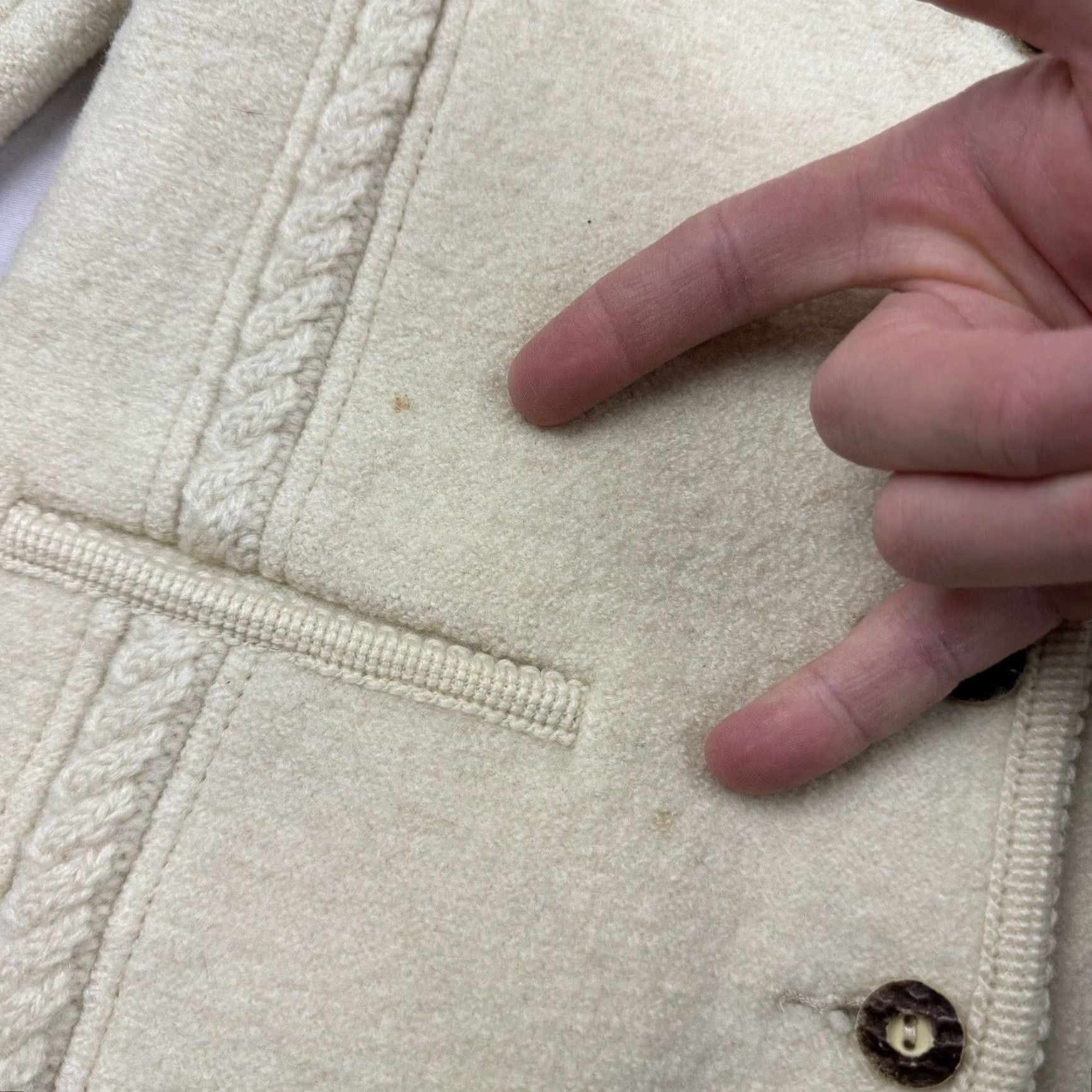 Vintage VINTAGE Tiroler Walk Cardigan Sweater Womens S Ivory Button 1960s Classic 70s 60s Knit Men? Women? Size S / US 4 / IT 40 - 3 Thumbnail
