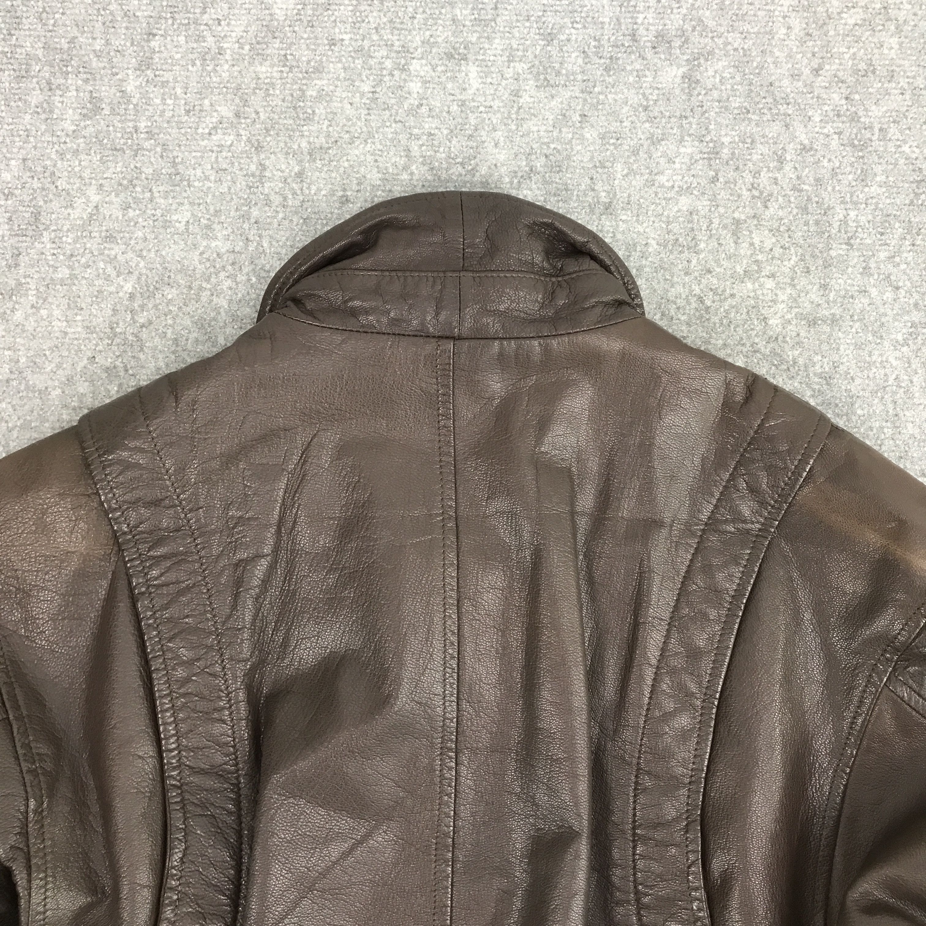 Japanese Brand VTG JAPAN INTERMEZZO LEATHER BROWN JACKET Size US L / EU 52-54 / 3 - 4 Thumbnail