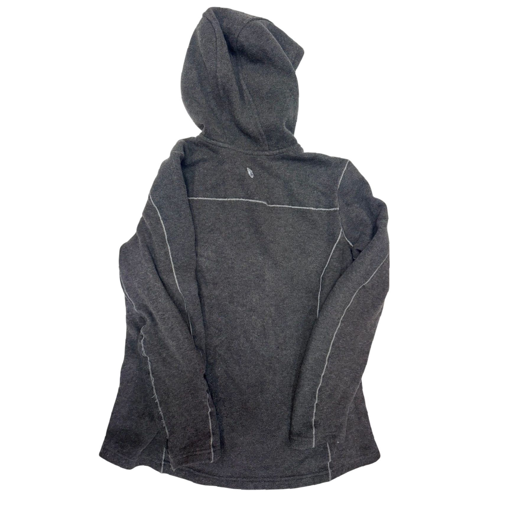 Vintage Kuhl Revive Fleece Hoodie Jacket Womens M Charcoal Gray Full Zip Outdoors Size M / US 6-8 / IT 42-44 - 2 Thumbnail