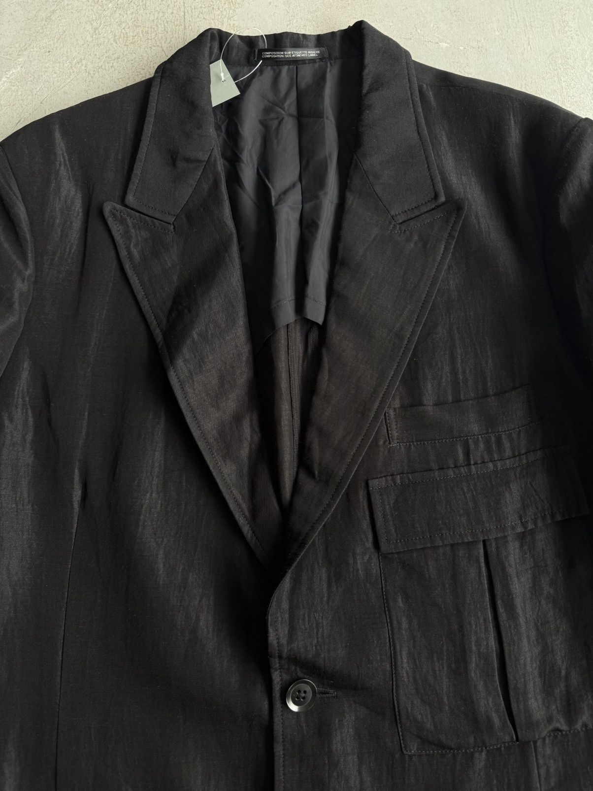 Yohji Yamamoto Yohji Yamamoto - Lost Way Home Blazer Size 52L - 7 Thumbnail