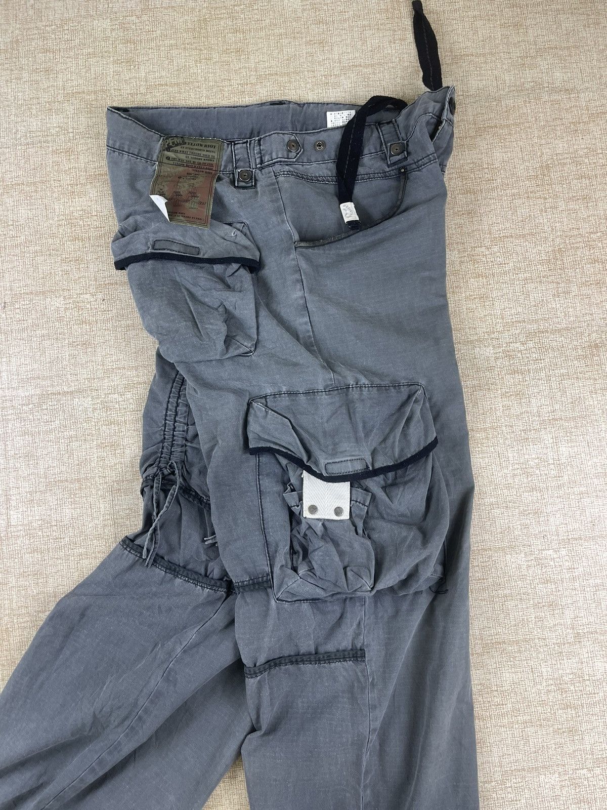Vintage PPFM Yellow Riot Punks! Bondage Multipocket Pants