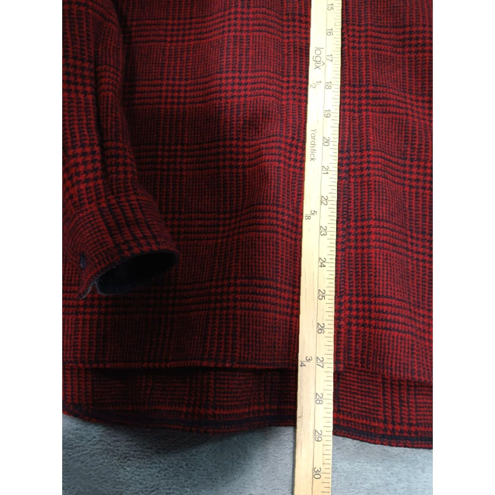 Vintage VINTAGE Woolrich Shirt Womens 16 Red Plaid Wool Long Sleeve Button Down USA Size XXL / US 16-18 / IT 52-54 - 4 Thumbnail