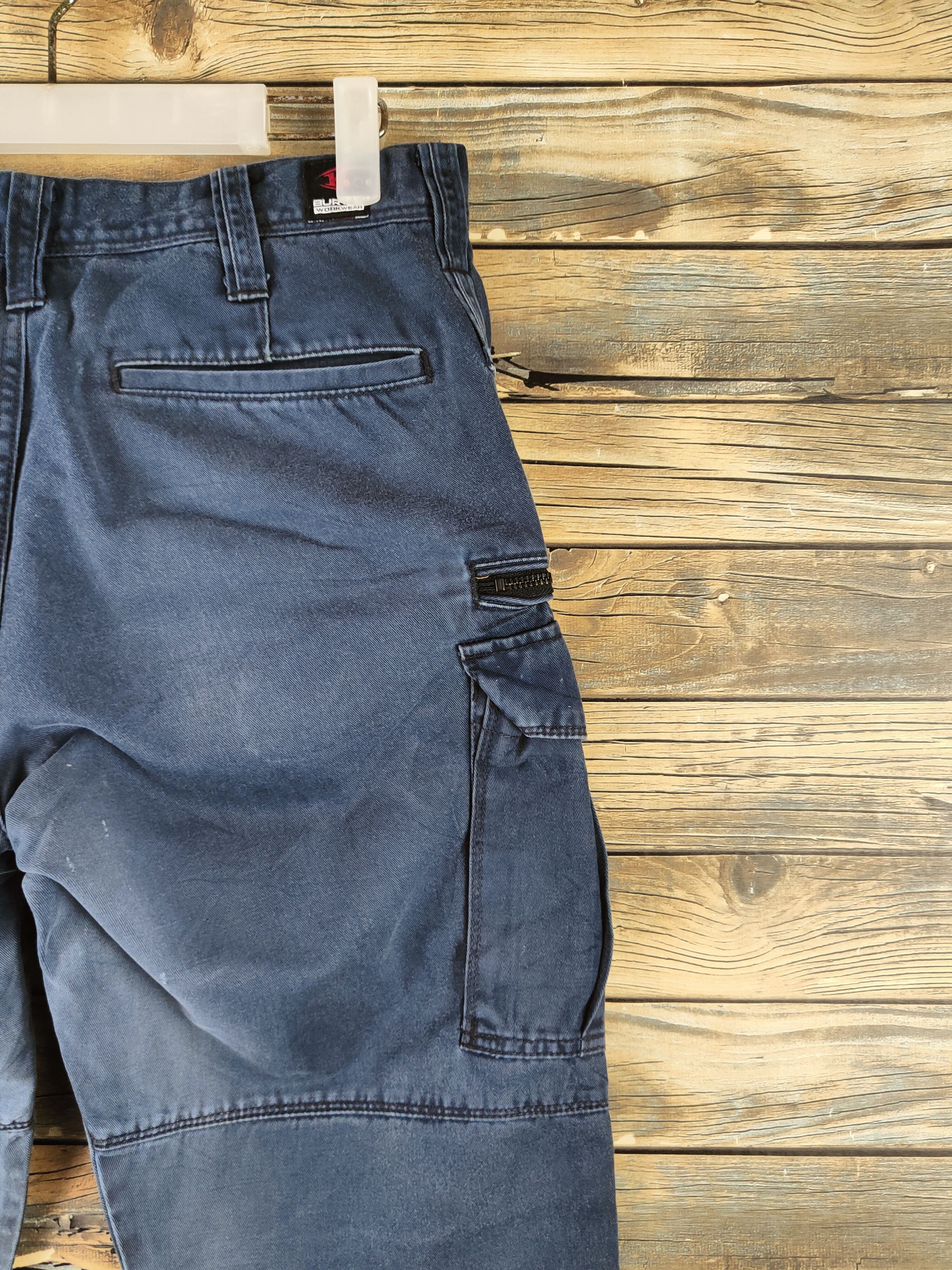 Japanese Brand DL Burtle Dark Blue Multipocket Cargo Pants #46-357 Size US 30 / EU 46 - 12 Thumbnail