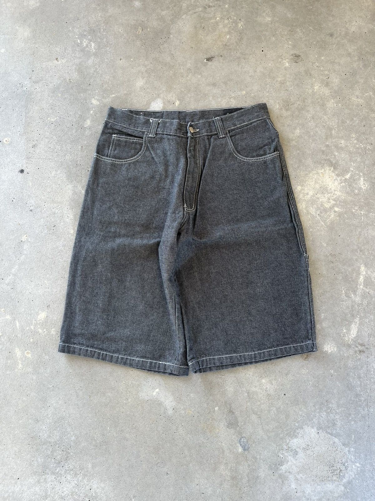Sean John × Vintage Vintage Y2K Sean John Baggy Cyber Tech Shorts Size US 34 / EU 50 - 2 Thumbnail