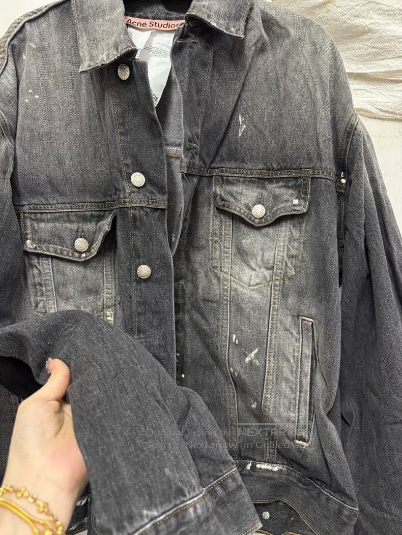 Acne Studios Acne Studios Retro faded ink-splashed loose off-the-should Size US XS / EU 42 / 0 - 4 Thumbnail