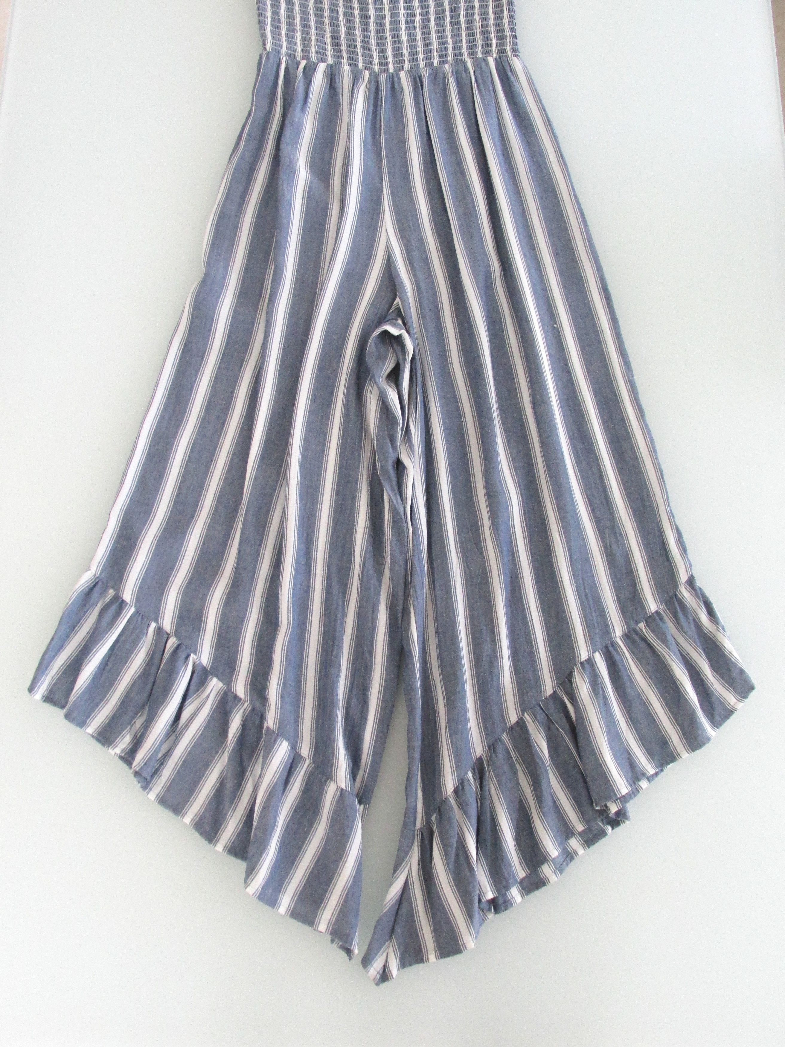 Other Angie (NWT) Wide Leg Striped Jumpsuit/Romper Size Medium Size 26" / US 2 / IT 38 - 4 Thumbnail