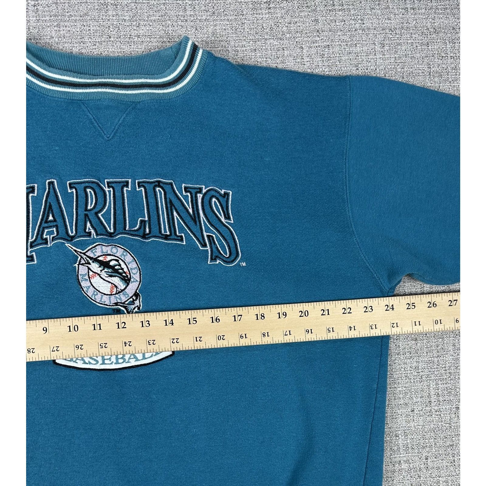 Logo Athletic Florida Marlins Sweatshirt Sz XL Blue MLB Logo Athletic 90s Size US XL / EU 56 / 4 - 5 Thumbnail