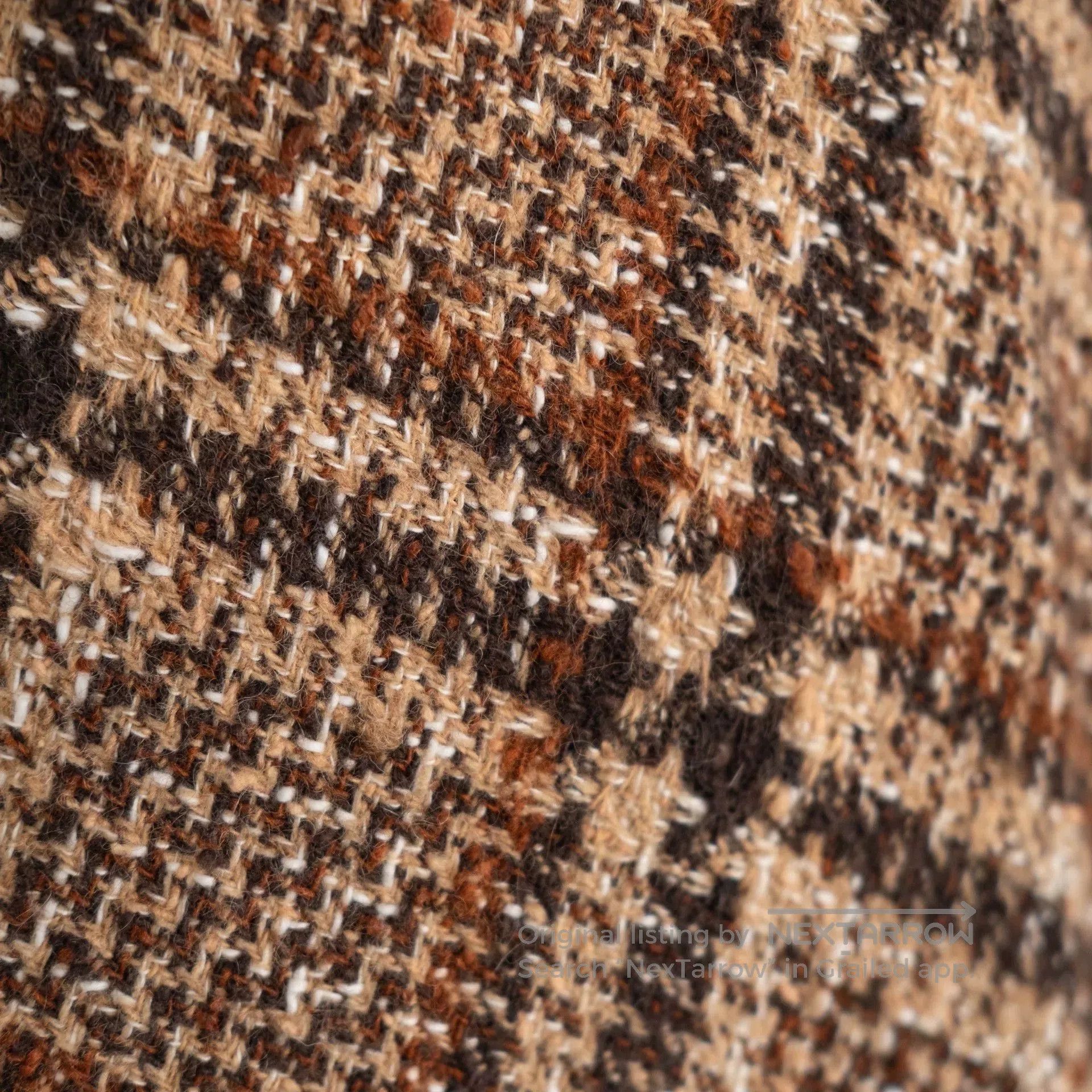 Junya Watanabe brown check tweed dress by junya watanabe. Size M / US 6-8 / IT 42-44 - 7 Thumbnail