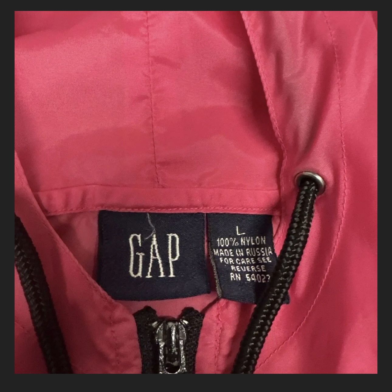 Gap × Vintage Vintage Gap Nylon Rain Jacket Pullover 1/2 Zip Windbreaker Size US L / EU 52-54 / 3 - 4 Thumbnail