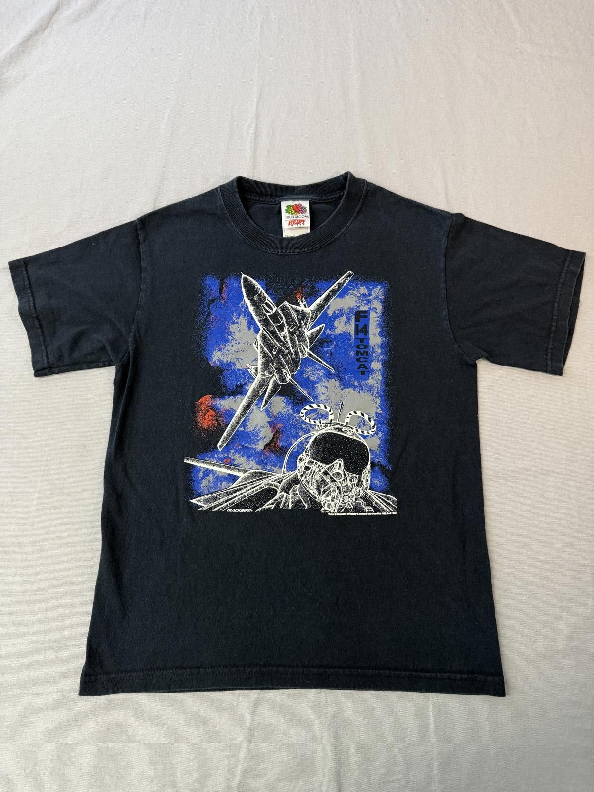 Fruit Of The Loom VTG F-14 Tomcat Fighter Jets T-shirt Kids Tee - 14/16 Size US XXS / EU 40 - 1 Thumbnail