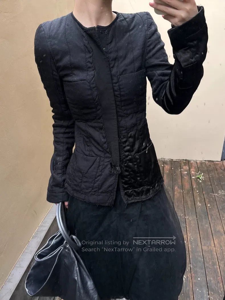 Haider Ackermann Haider Ackermann Black Patchwork Insulated Jacket Size XXS / US 00 / IT 34 - 4 Thumbnail