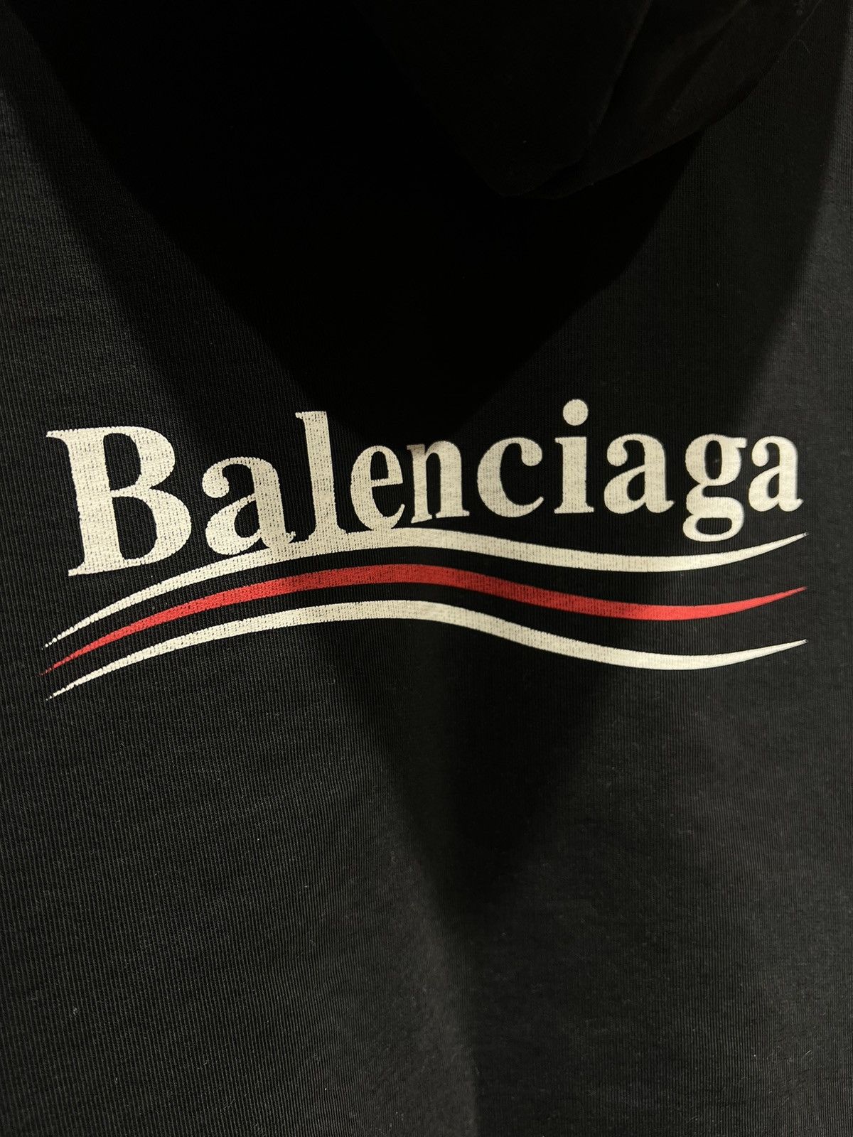 Balenciaga 🚨Balenciaga Black hoodie Political Campaign logo Size US M / EU 48-50 / 2 - 3 Thumbnail