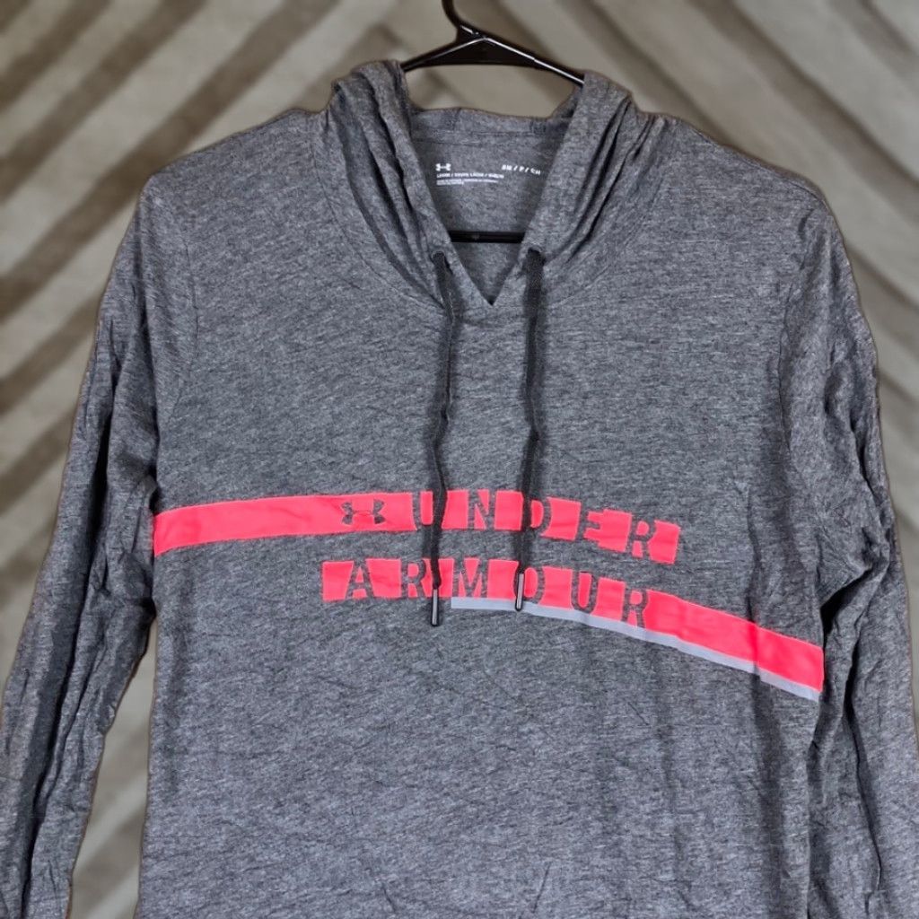 Under Armour Under Armour Womens Sweatshirt Gray Long Sleeve Loose Hooded Small Crew Neck Pullover Athletic Jersey S Ladies Size S / US 4 / IT 40 - 1 Thumbnail