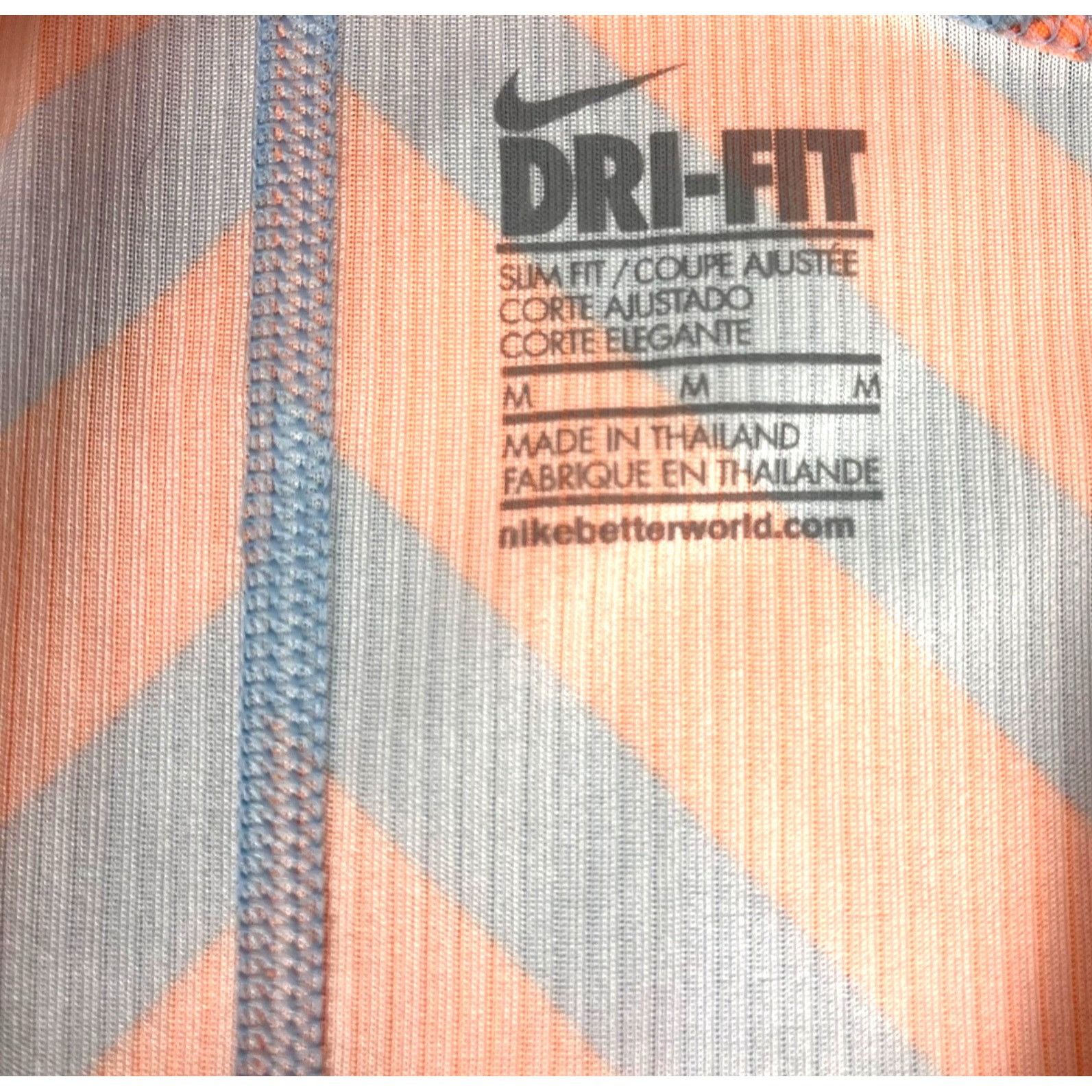Nike Nike Dri-Fit Slim-Fit Racerback Athletic Tank Striped Scoop- Size M / US 6-8 / IT 42-44 - 3 Thumbnail