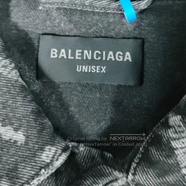 Balenciaga Balenciaga Logo Print Denim Jacket. Size US M / EU 48-50 / 2 - 2 Thumbnail