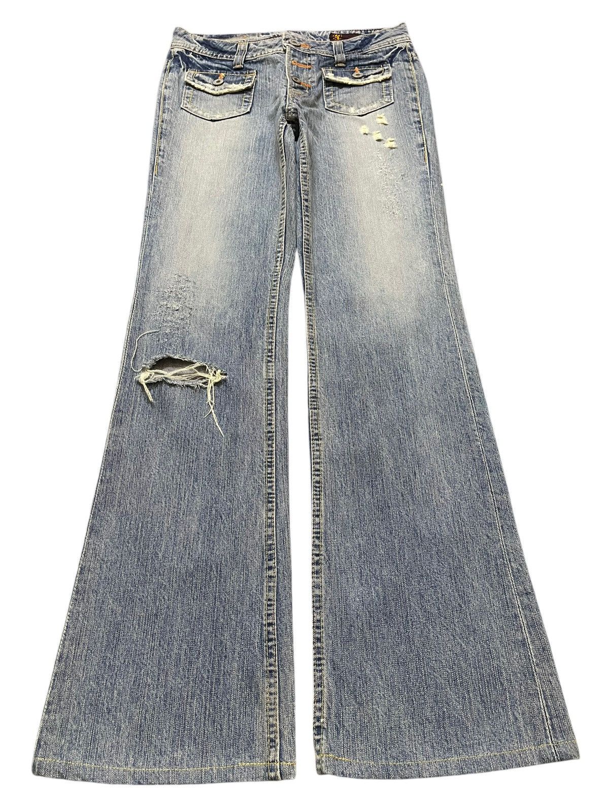 Hysteric Glamour Vintage Japanese Brand Bush Pants Faded Wash Bootcut Jeans Size US 28 / EU 44 - 1 Thumbnail