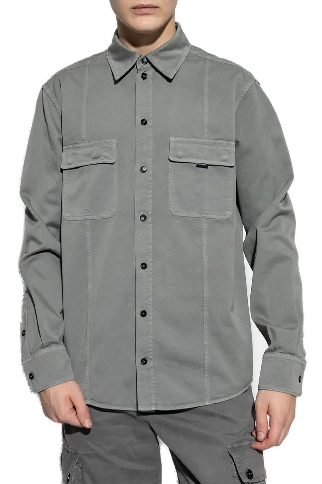 Dolce & Gabbana DOLCE GABBANA Shirt Seam Detail S/S 2024 Jacket Heavy E0449 Size US M / EU 48-50 / 2 - 1 Thumbnail