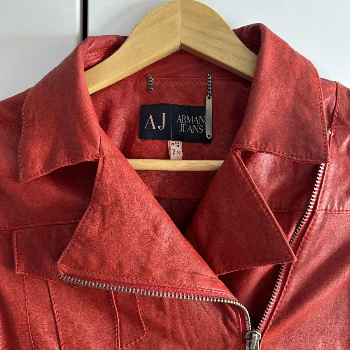 Emporio Armani leather jacket Armani Jeans Size XS / US 0-2 / IT 36-38 - 3 Thumbnail