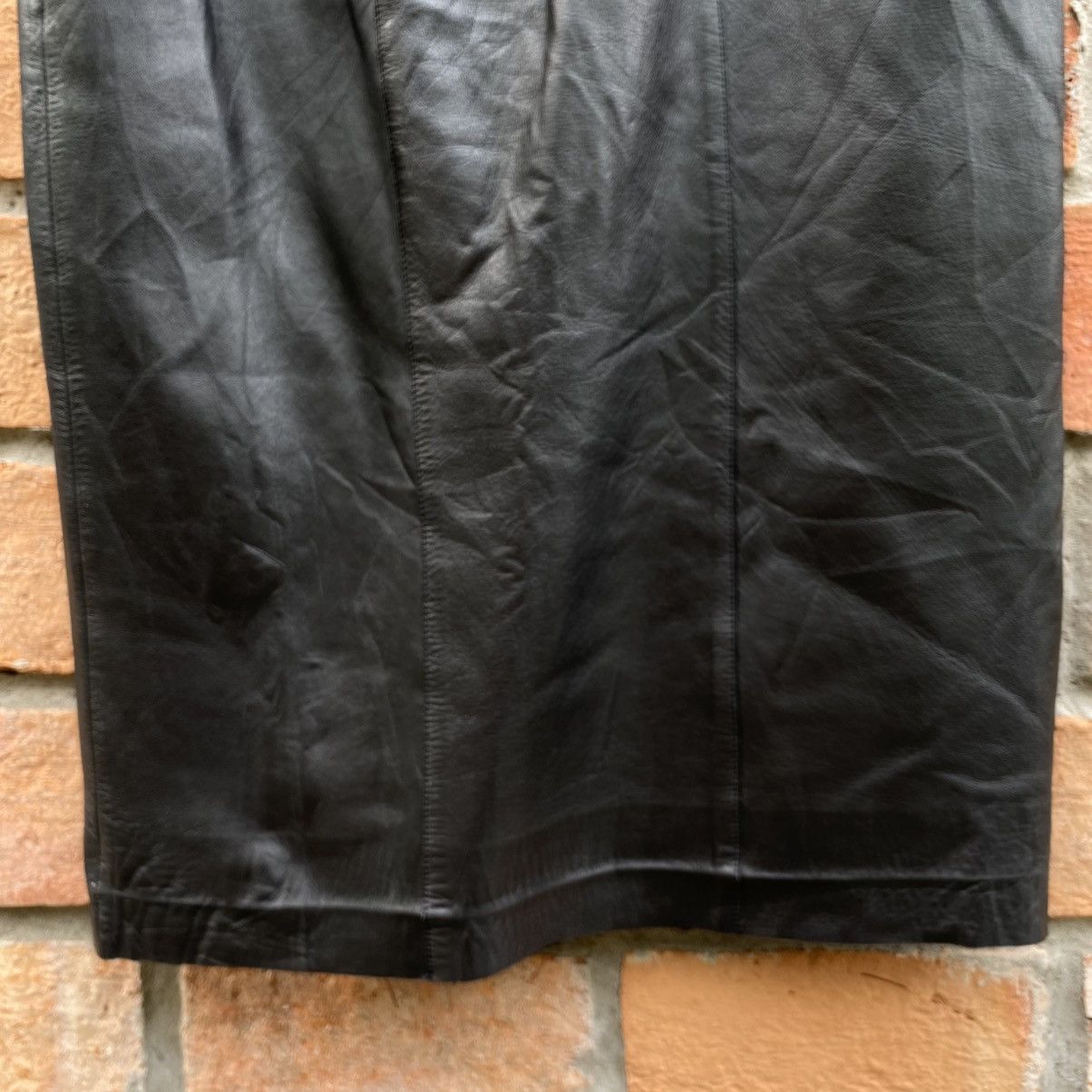 Loewe Loewe Black Leather Skirt with Side Zipper Size 30" / US 8 / IT 44 - 13 Thumbnail