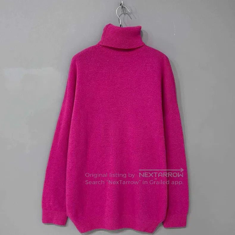 Balenciaga Balenciaga High-neck wheat logo cashmere sweater Size US M / EU 48-50 / 2 - 4 Thumbnail