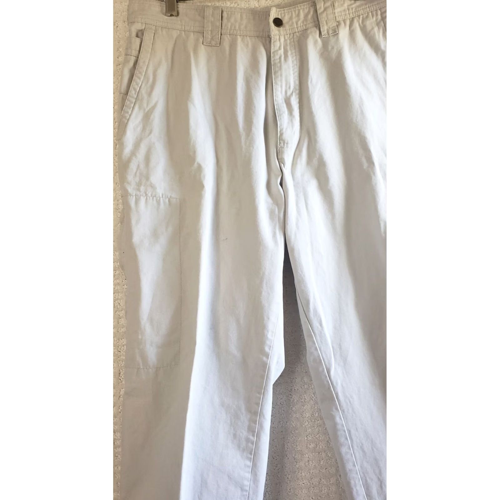 Vintage Columbia Chino Pants Men's 34X30.5 Khaki Beige Cotton Travel Size US 34 / EU 50 - 3 Thumbnail