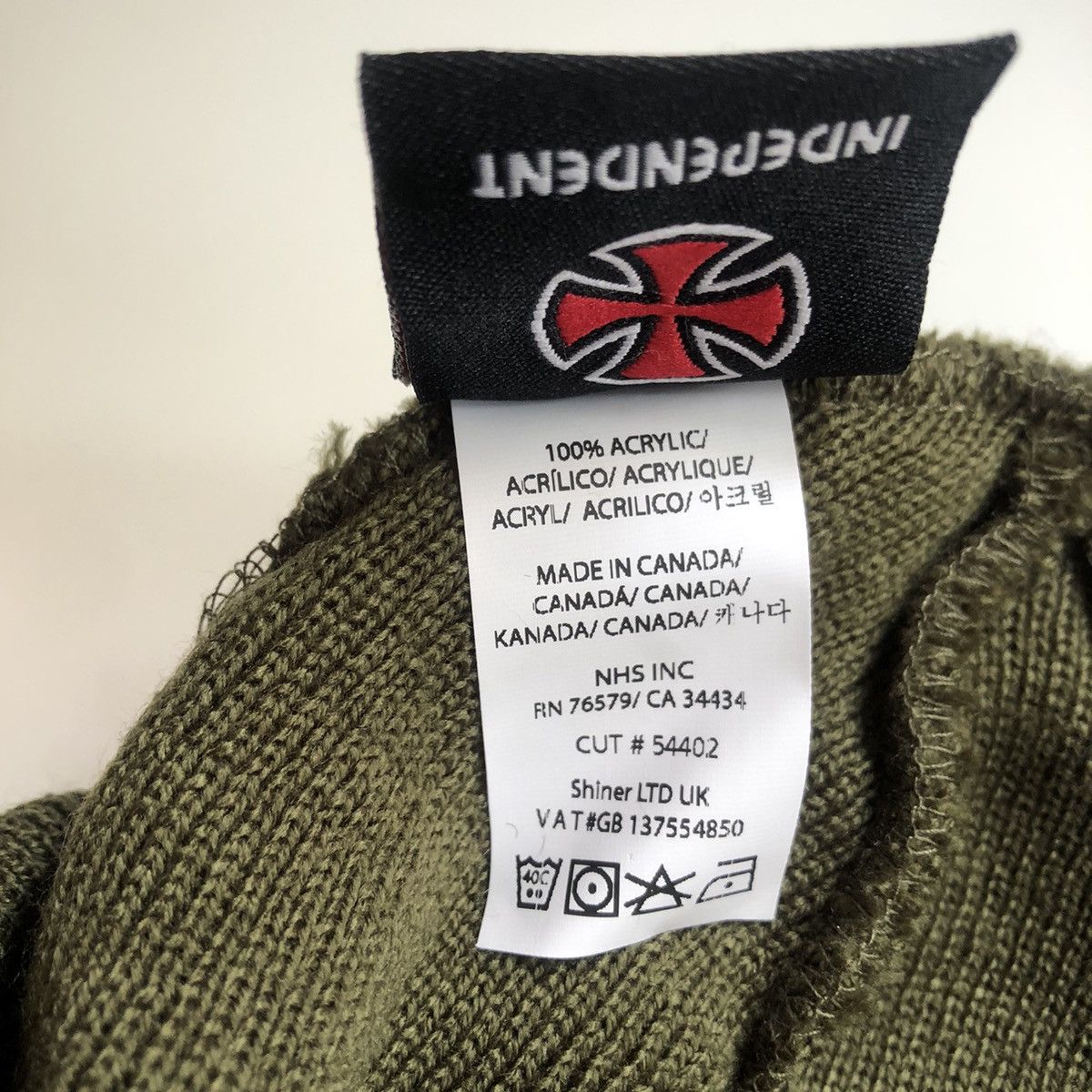 Independent Truck Co. Vintage INDEPENDENT Beanie OLIVE Size ONE SIZE - 4 Thumbnail