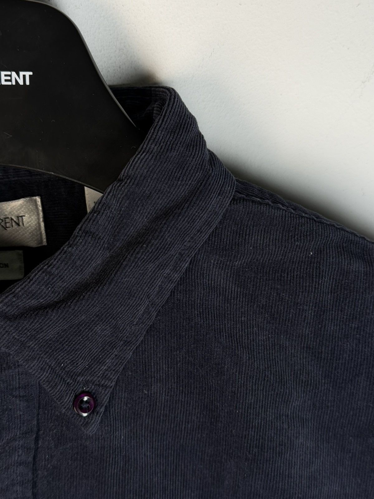 Yves Saint Laurent Corduroy YSL Shirt Velvet Soft YSL Corduroy Shirt Size US XL / EU 56 / 4 - 12 Thumbnail