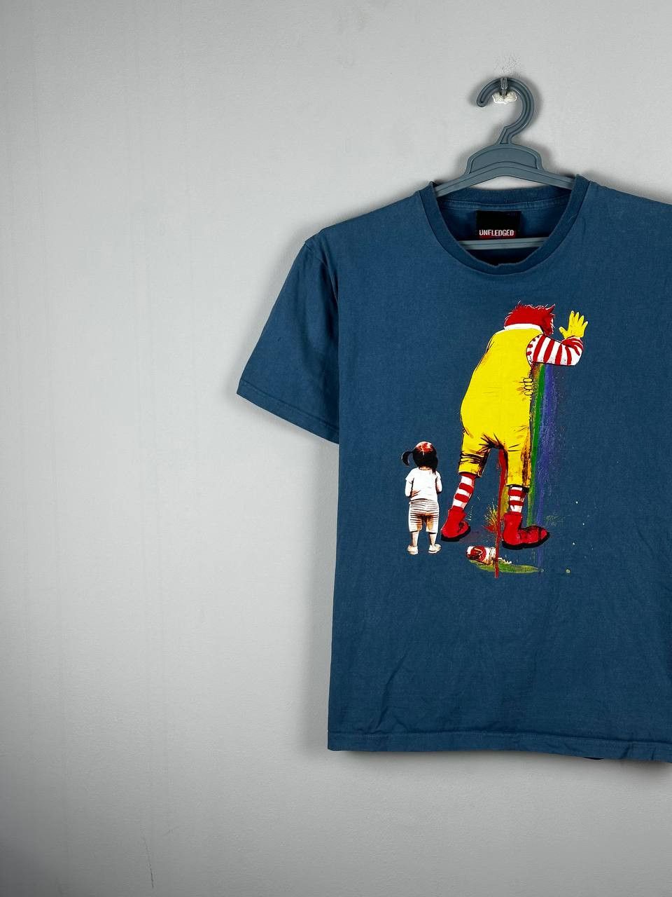 Vintage Unfledged Vintage McDonalds Printed Funny T-Shirt Size US L / EU 52-54 / 3 - 2 Thumbnail