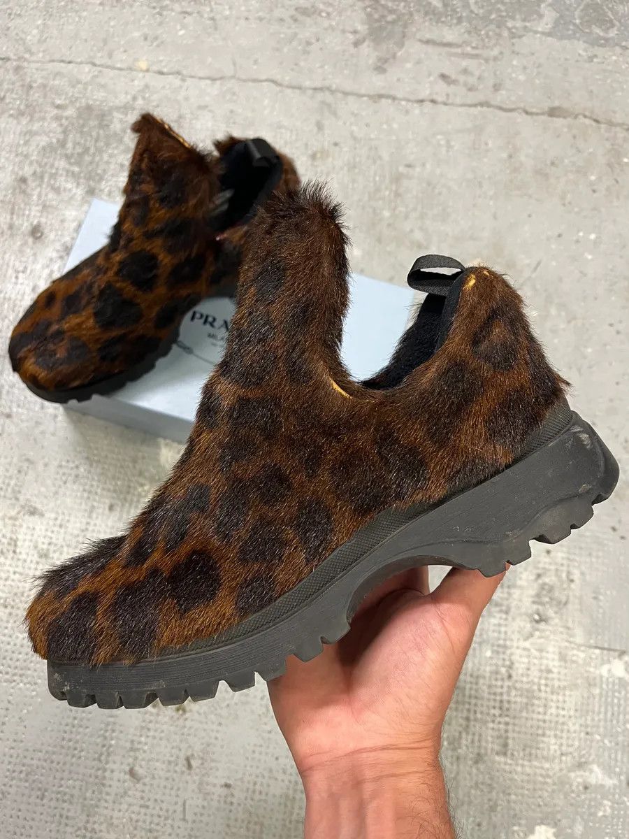 Prada FW1999 Prada Leopard Print Pony Hair Mule Boots Size US 8 / IT 38 - 1 Thumbnail