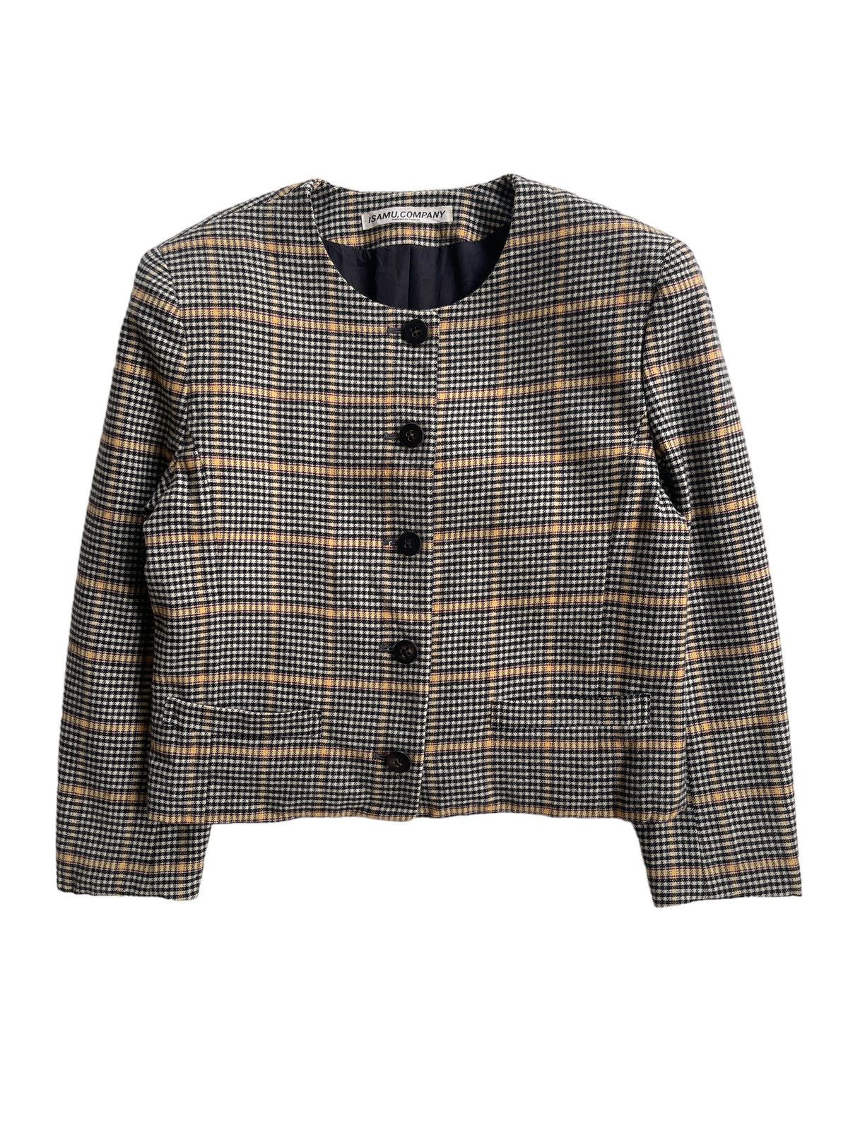 Isamu Katayama Backlash Isamu Japan Wool Houndstooth Cropped Jacket Size M / US 6-8 / IT 42-44 - 1 Thumbnail