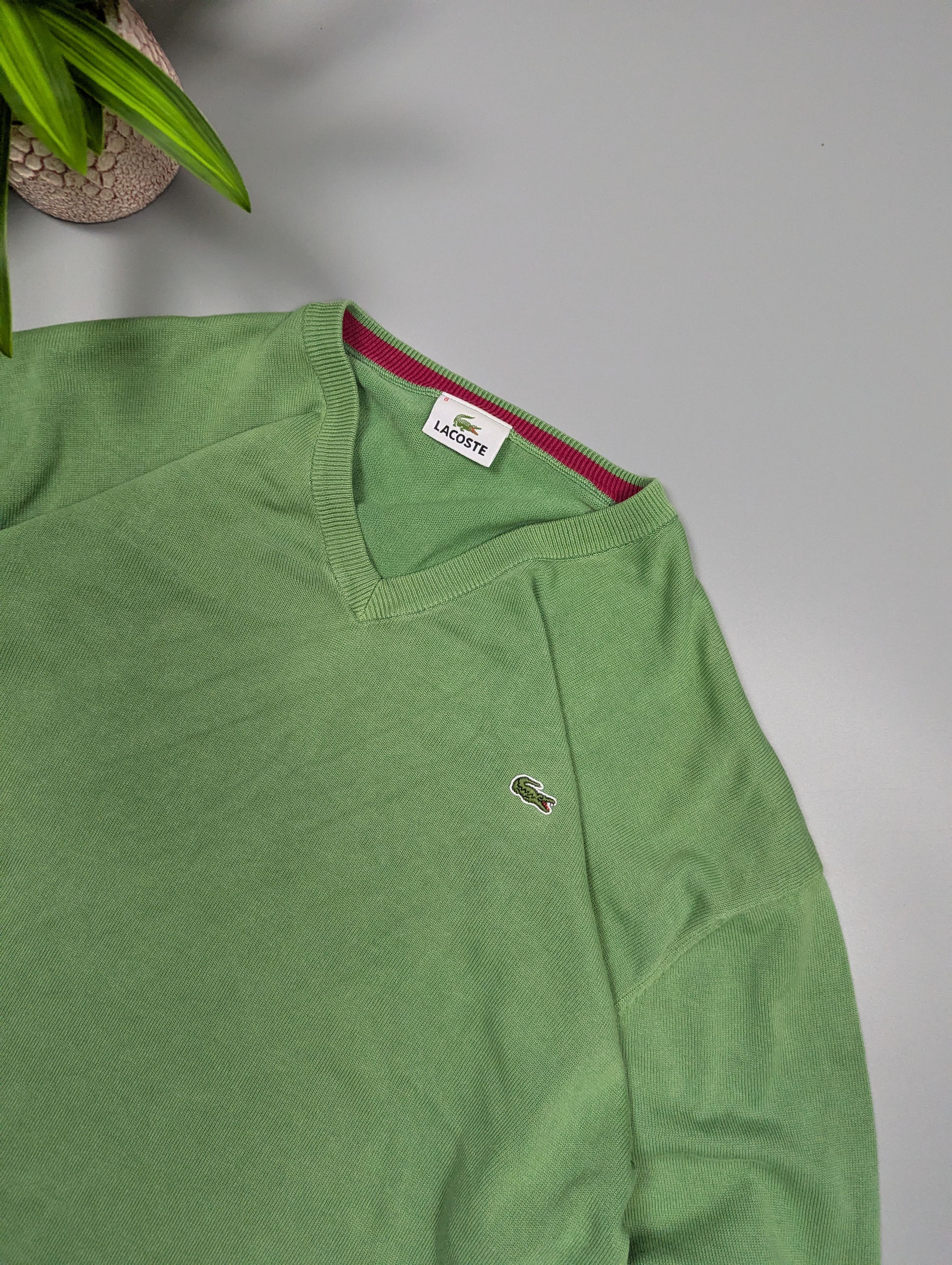 Lacoste Classic Lacoste Vintage Tennis Sweater Moss Green Size XXL / US 16-18 / IT 52-54 - 8 Thumbnail