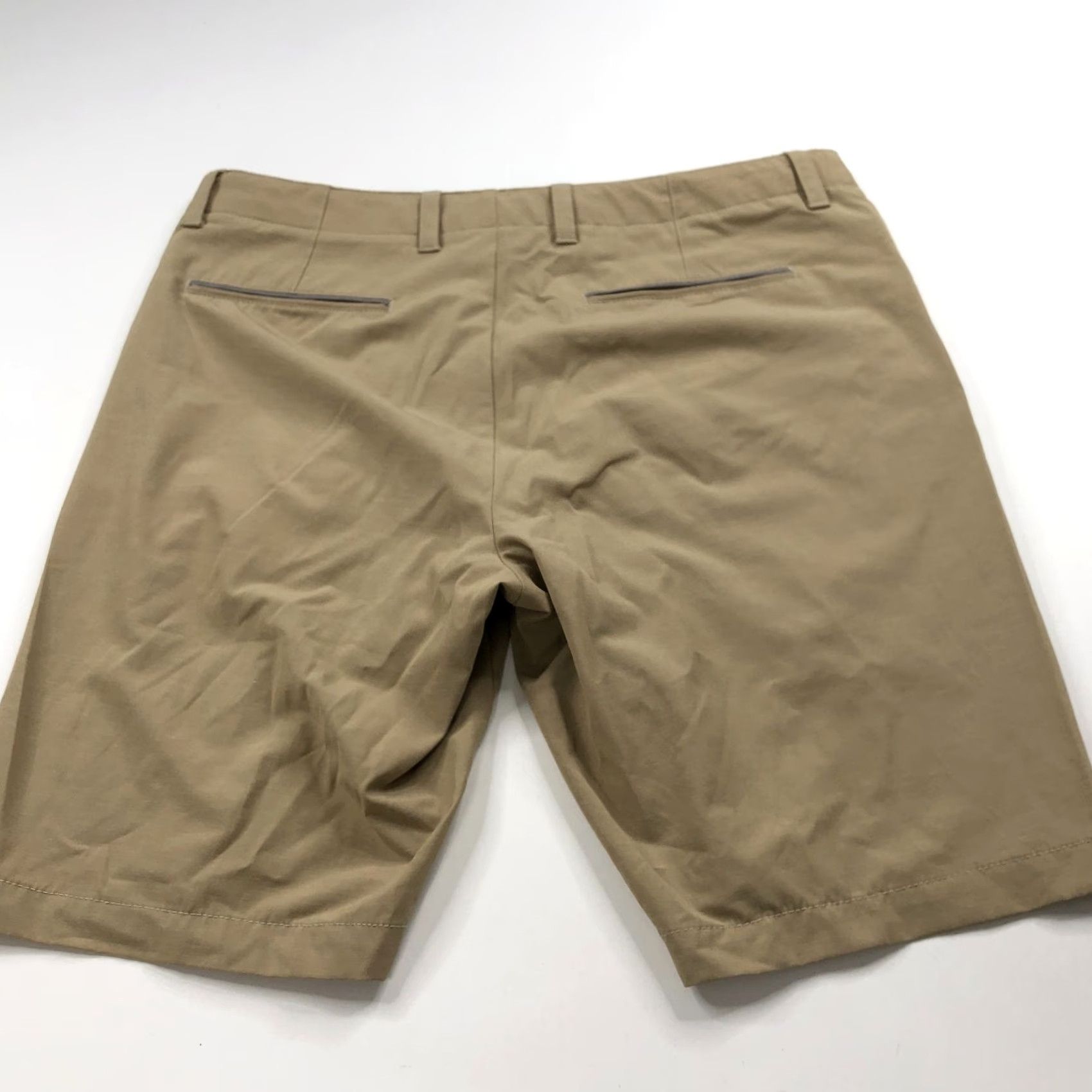 Tommy Bahama Tommy Bahama Chino Shorts Beige Flat Front 10" 34 (Fit 36W) Polyester Blend Cotton Spandex Belt Loops 90s Mens Size US 34 / EU 50 - 5 Thumbnail