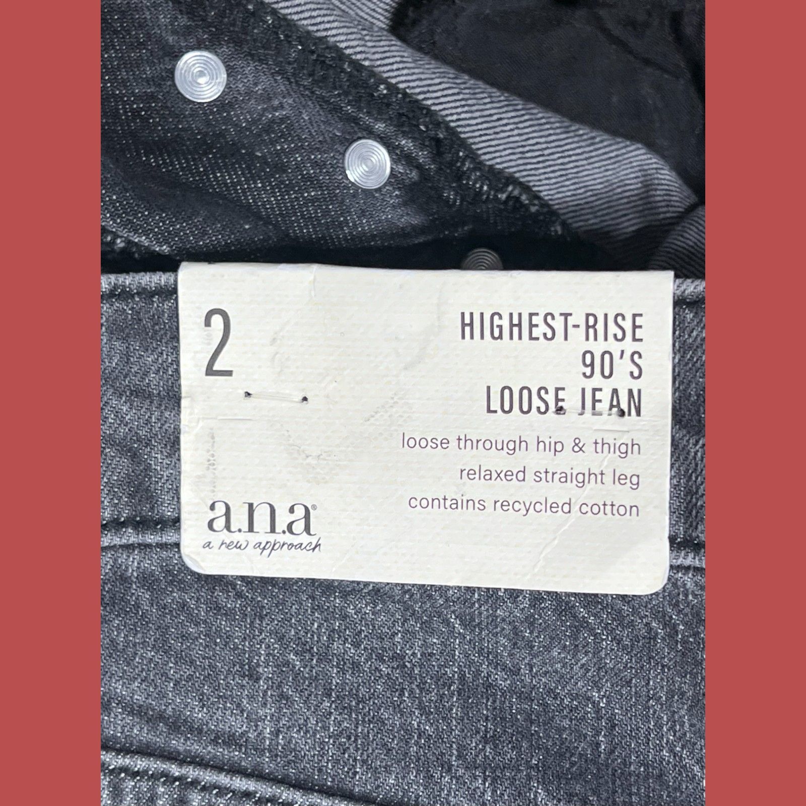 Other A.N.A - Women's 90's Baggy Jeans - Loose Fit - Relaxed Strai Size 26" / US 2 / IT 38 - 8 Thumbnail